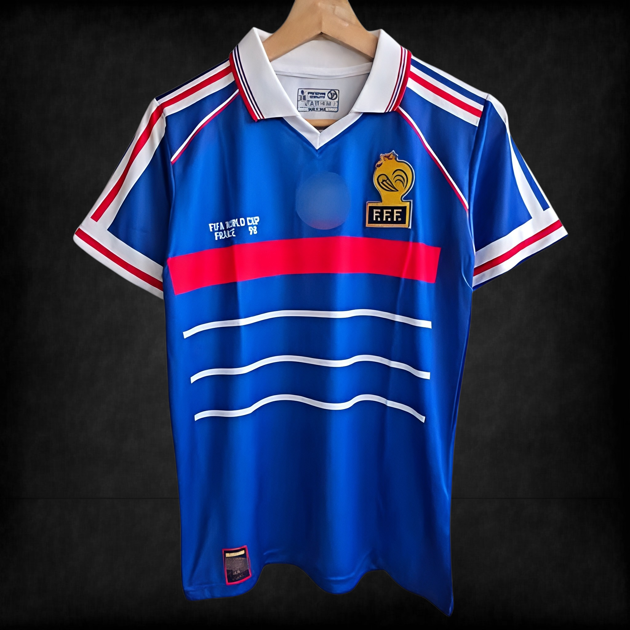 France 1998 Home Retro Jersey #10 Zidane – Classic World Cup Edition