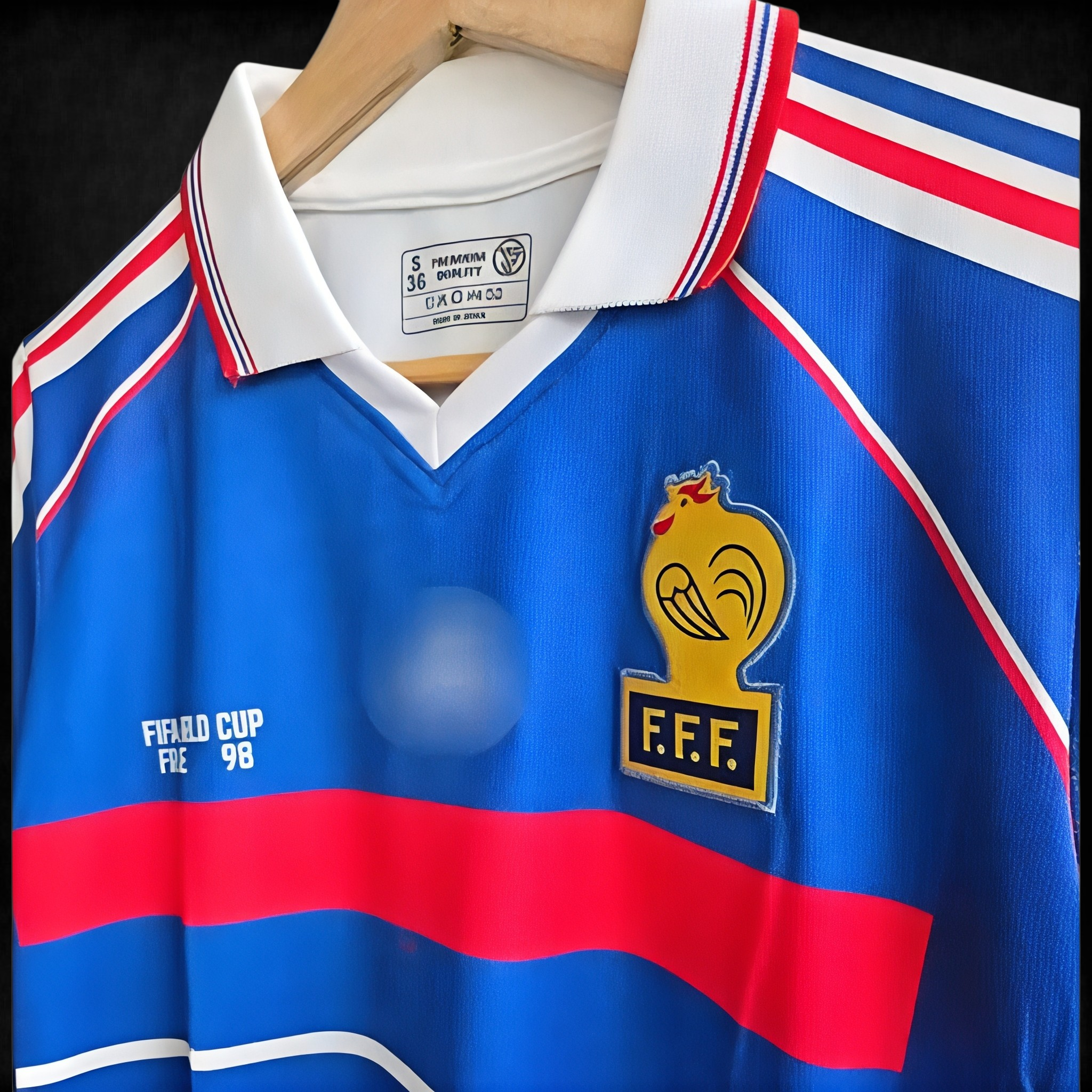 France 1998 Home Retro Jersey #10 Zidane – Classic World Cup Edition