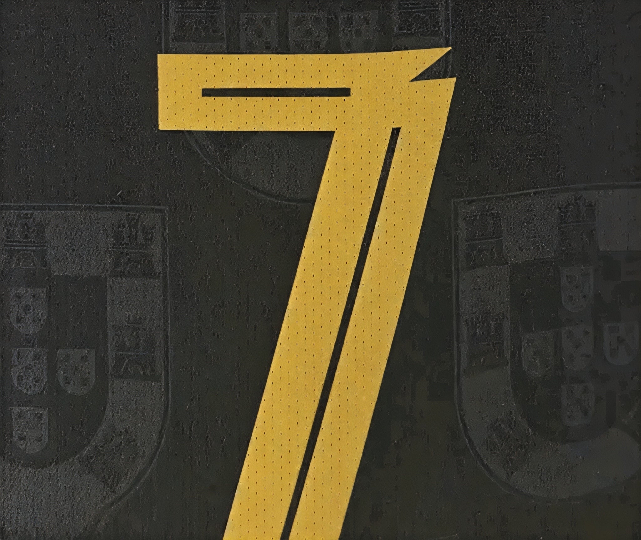 Cristiano Ronaldo #7 Portugal Black Panther Jersey – Black & Gold Limited Edition