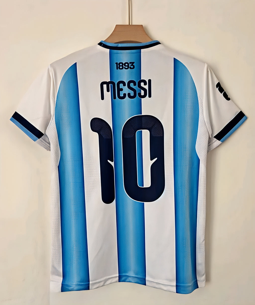 Argentina Messi #10 Home Football Jersey – 3 Stars World Cup Edition