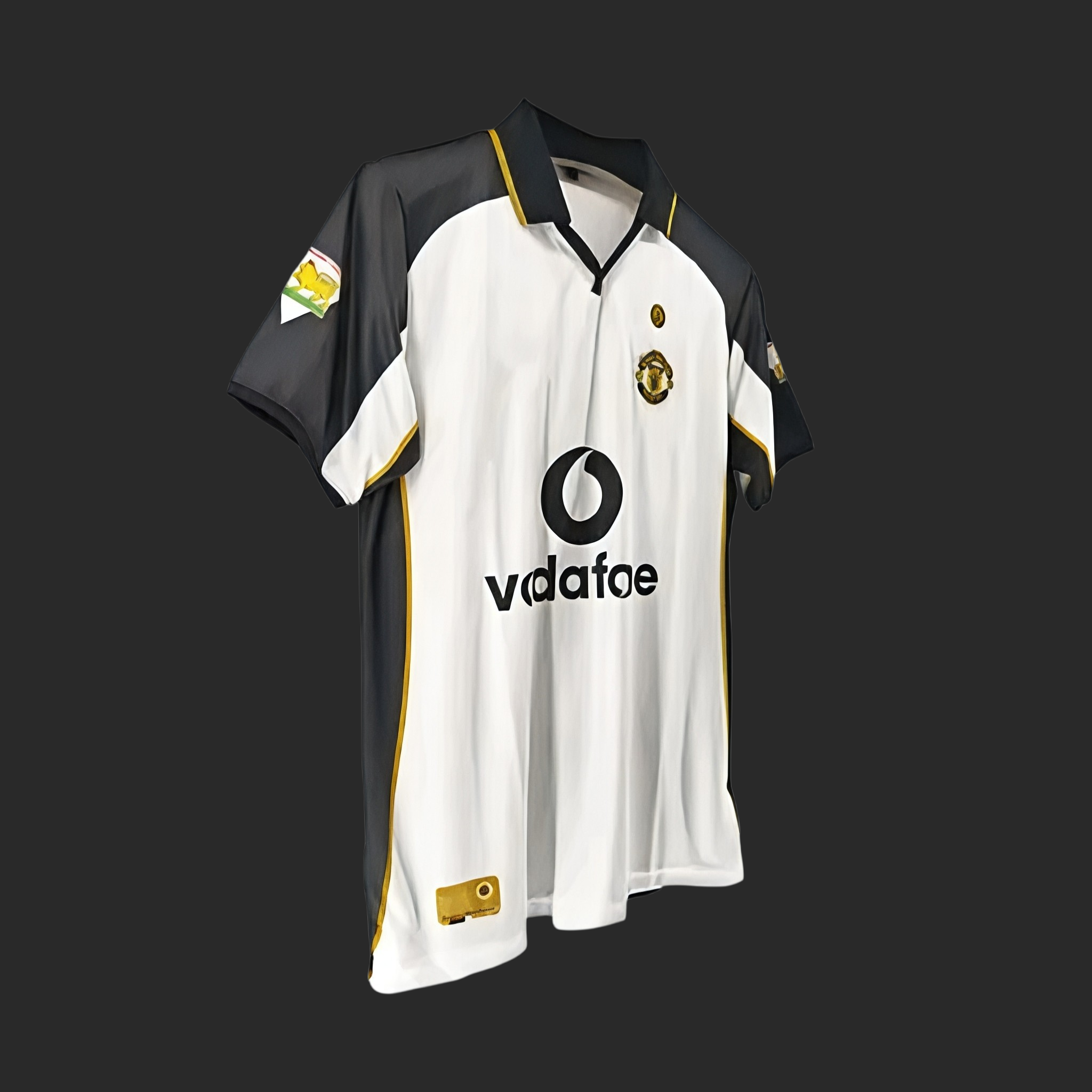 David Beckham #7 England 2002 Away Retro Jersey – Black Classic Edition