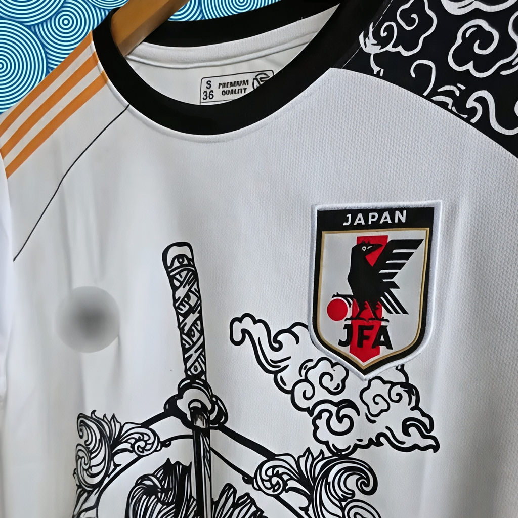 Tsubasa Japanese Dragon Graphic Performance T-Shirt – Samurai Sword & Koi Design ⚔️🐉